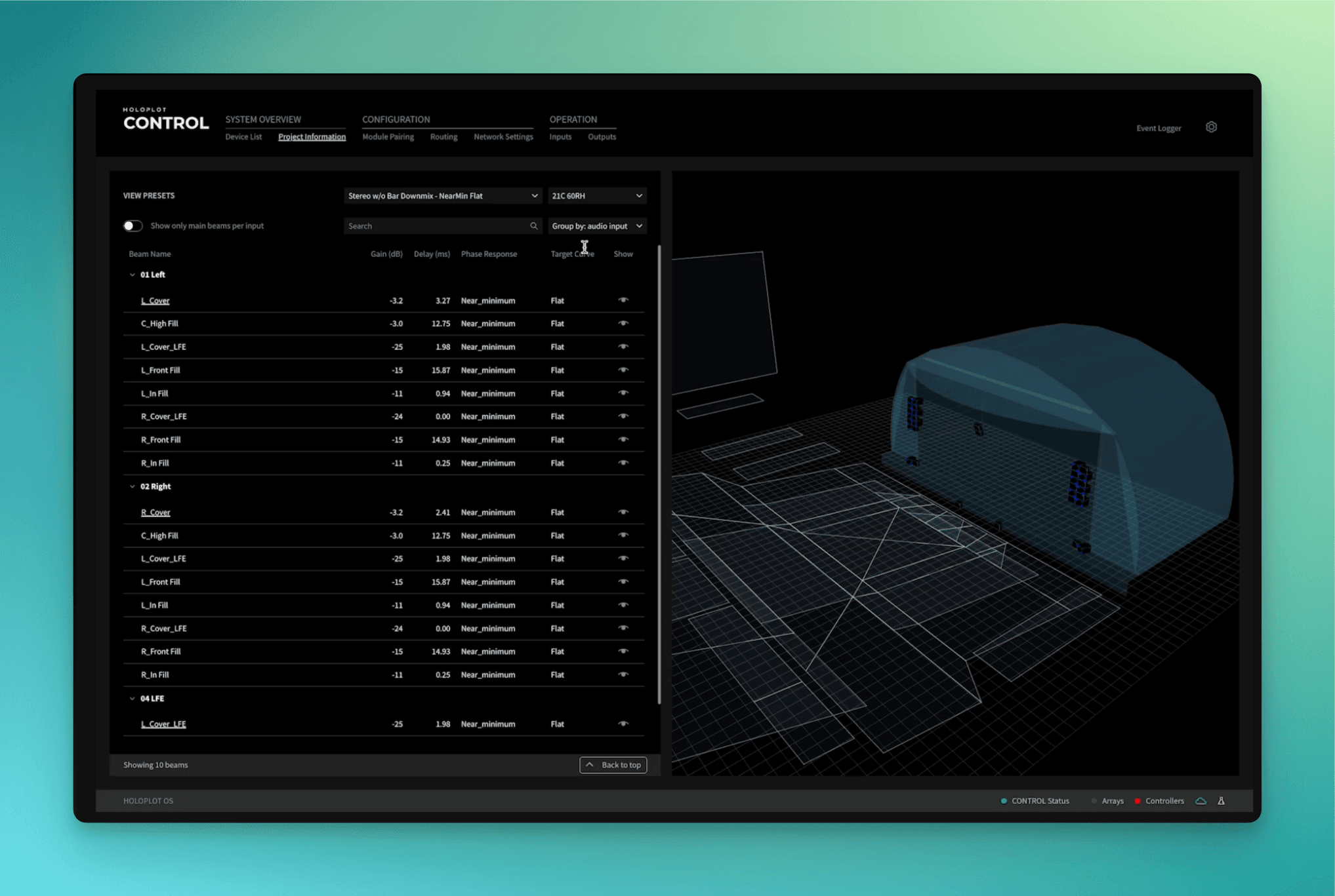 Holoplot Control UI